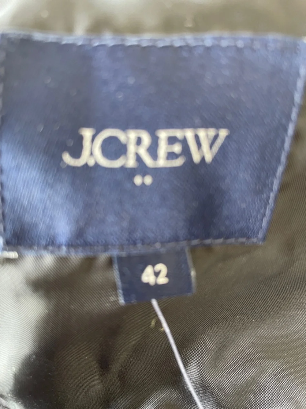 J. Crew Men's Wool Blend Overcoat‎ Black Brown Size 42 NEW